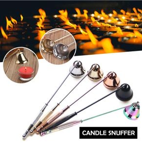 Candle Snuffer Tool Lange handgreep Bell blusservle accessoire Uitbrengend dovende kaarsenkaarsen Accessoires Roestvrij staal