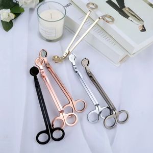 Candle Wick Trimmer roestvrijstalen kaarsenschaarschaar trim Wick Cutter Snuffer ronde kop 18 cm zwart rosé goud zilver rood brons