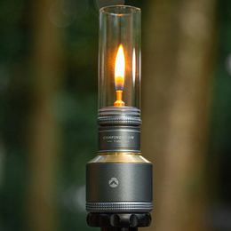 Kit à chandelle lampe portable lampe à lutte contre les chandelles extérieures Camping Gasburner Light Tent Picnic BBQ Fishing Lantern 240325