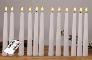 Bougies 12pcs jaunes scintillants à distance éloignés Candles en papier sans flammes sans flammes