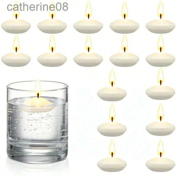 Velas 16pcs discos sin perfume velas flotantes para fiestas de la piscina casera de la casa suministros de decoración de la bañera de la bañera