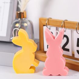 Candles 2024 New Rabbit Candle Silicone Mold DIY Scented Candle Making Supplies Soap Plaster Concrete Mould Easter Decoration Moulds