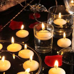 Kaarsen 20 stks ongeparfumeerde schijven kaarsen drijven voor zwembad feest trouwhuis badkuip decorbenodigdheden romantische bekentenis kaarslicht diner d240429