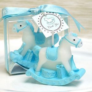 Bougies 30pcs / lot Rocking Horse Candle Favors for Baby Shower Kids Birthday Gifts Baptême KeepreSake Event Favors Anniversary