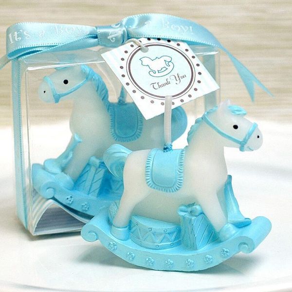 Velas 30pcs/lote Rocking Horse Favores para Baby Shower Regalos de cumpleaños para niños Bautismo Favores de aniversario de eventos