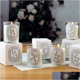 Kaarsen 50G Transparante Aromatherapie Kaars 520 Hand Gift Geur Europese Romantische Lamphouder Drop Levering Thuis Tuin Dhi5Z