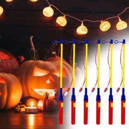 Kaarsen 6x LED Lantaarn Stok Energie Besparen met Haak Staven Paal Houder voor Halloween Parades Childrens Party Carnavals 230808