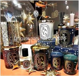 Kaarsen Kaarsen 190G geurkaars inclusief doos Dip-collectie Bougie Pare Kerstmis gelimiteerde geschenkdoosset Vakantiecadeau Bruiloft Companio