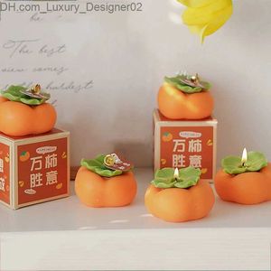 Kaarsen Chinese stijl creatieve geluk persimmon vormige geurkaarsen bruiloft gast cadeau kaarsen home decor ornamenten fruit kaarsen Q240127