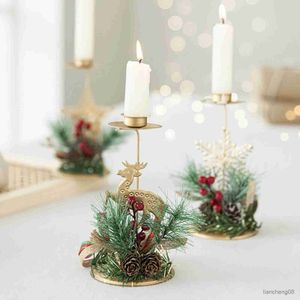 Kaarsen Kerstmis Gouden Ijzeren Kaars Venster Tafeldecoratie Kerstvakantie Decoratie Product Kerstversiering