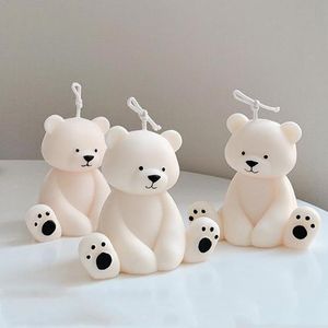 Cougies créatives 3D Bear Sgence Scentine Silicone Resin Savon Moules Outils faits à la main pour décoration en plâtre Coubelle Détraves outils