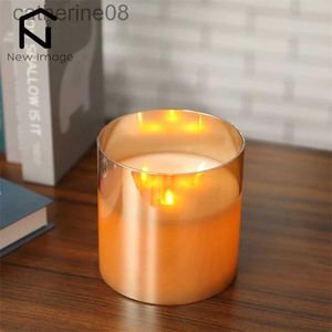 Kaarsen flikkeren vlamloze kaarsen batterij bediende led tealight night lights lamp voor bruiloft verjaardagsfeestje kersthuis decor d240429