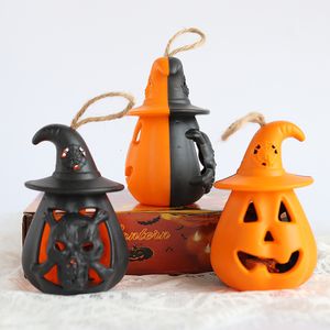 Bougies Halloween LED Lumières Crâne Fantôme Tenant Bougie Lampe Holloween Partie Table Top Décorations pour La Maison Maison Hantée Ornements 230808