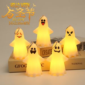 Bougies Halloween petite veilleuse fantôme led bougie électronique décoration lumineuse ornements fête atmosphère fantasmagorique accessoires 230808