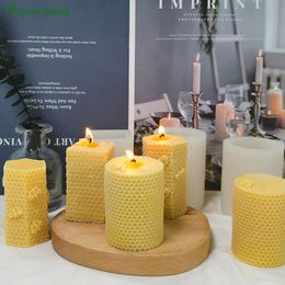Kaarsen honingraat siliconen schimmel diy creatieve en bijen gips diffuser aromatherapy mallen soap hars 230217