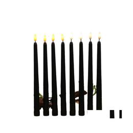 Kaarsen leidde hoofd kaarsen 28 cm zwarte lange paal kaarsen kaarsen kerstfestival feestbenodigdheden 3 7jy q2 drop levering home tuin dhwgp