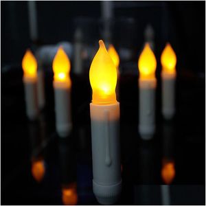 Bougies Led Long Pole Candle Light Clignotant Lampe De Table À Piles Scintillant Cadeau De Noël Za5773 Drop Delivery Home Garden Dhe9W