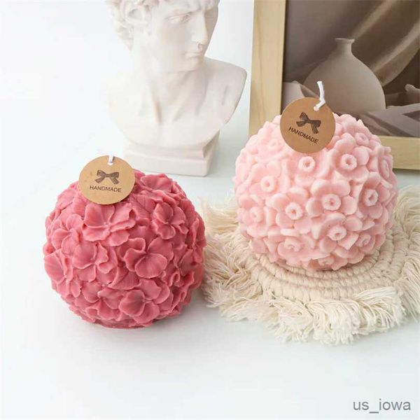 Velas Flor de Lirio Bola Vela Molde de Silicona Mariposa Orquídea Sakura Flor de Cerezo Crisantemo Bola Pastel Molde de Silicona de Chocolate