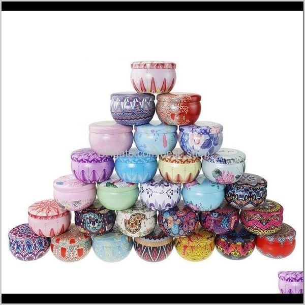 Bougies Joyeux Noël Modèle Boîte En Métal Circulaire Aromathérapie Bougie Pot Parfumé Thé Bonbons Emballage Makou Fer Cas 1 6 To J2 Mc2Pf Wglzu