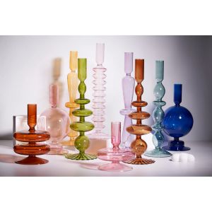 Bougies One Piece Unique Glass Bandlers, allumez votre vie avec nos magnifiques bougeoirs en verre.Fabriqué à la main à la perfection, t