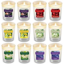 Kaarsenpakket van 12 sterke geurende cadeauset met 6 geuren voor thuis en vrouwen aromatherapie soja wax glazen pot kaarsen drop del mxhome amsw6