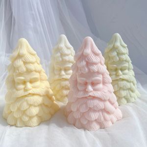 Kaarsen Kerstman Kerstboom Kaars Mallen Diner Cake Siliconen Mal Soja Wax Mal Thuis Hars Decor 231010