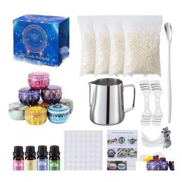 Kaarsen Geurkaarsen Maken Beginners Set Compleet Diy Kaars Crafting Tool Kit Benodigdheden Bijenwas Smeltkroes Geur Olieblikken D Dhetq