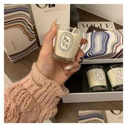 Candele profumate Fragranza per immersione Collezione Bougie Pare Collezione di decorazioni per la casa Collezione estiva limitata Lanterna da equitazione natalizia Regalo Drop Dhojy