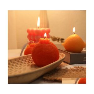 Bougies Petite bulle carrée bougie de fruits cire de soja aromathérapie détente cadeaux d'anniversaire inventaire en gros livraison directe maison jardin Dhjxq