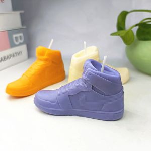 Kaarsen sneakers kaarsen mallen siliconen sportschoenen wax schimmel handgemaakte verjaardag kerstcadeau voor het maken van cake accessoires tafel decor