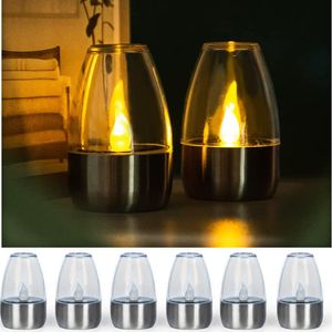 Bougies Bougies solaires LED chauffe-plat extérieur étanche jardin pelouse dîner nuit pour Noël Halloween Saint Valentin 230907