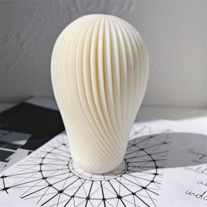 Kaarsen spiraal ballon ontwerp siliconen mal ronde Twirl sojawas mallen geometrische Swirl bal golvende mal 221025314y