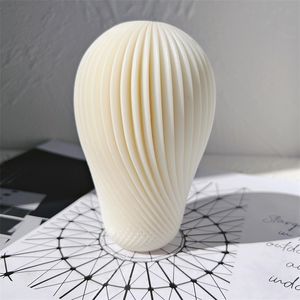 Kaarsen Spiraal Ballon Ontwerp Siliconen Mal Ronde Twirl Soy Wax Mallen Geometrische Swirl Ball Golvend Schimmel 221025