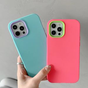 Candy 3N1 360 Protection complète de la caméra antichoc coque en silicone pour iPhone 15 14 13 Pro Max 12 Pro 15 14 Plus