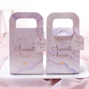 Candy Box Mooie Sugar Dozen Marmeren Graan Bloemblad Handtas Bruiloft Gunst Party Mode 0 45 NZ UU