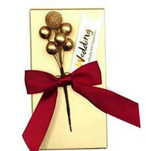 Boîte à bonbons boîtes à faveurs de mariage, perles de fleurs dorées, cadeaux de fête à faire soi-même, fournitures pour invités, 1494585