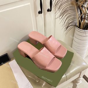 Candy Brand Slippers Aaaaa Dupe Jelly Eat Bottom Women Slides Plateforme Alphabet Lady Patent Fashion Chaussures 35-40 5