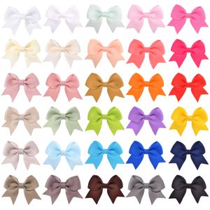 Snoep Kleur Baby Boog Lint Haar Clip Haarelastiekjes Gloednieuwe Haaraccessoires Haarspeldjes Hoofddeksels Kerstcadeaus Voor Meisjes 2811