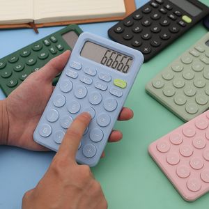 Calculatrice de couleur bonbon pour les étudiants simples, 8 enfants portables à économie d'énergie, aides à l'apprentissage des mathématiques pour la comptabilité