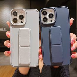 Funda de paja de trigo ecológica de color caramelo para iPhone 14 12 11 13 Pro Max X XR XS Max 6 S 7 8 Plus Funda de cuero suave a prueba de golpes con soporte para teléfono móvil