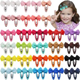 Snoep Kleur Grosgrain Lint Strikken Pony Haarspelden Mode Baby Meisjes BB Clips Baby Hoofddeksels Vakantie Geschenken