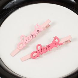 Candy Couleur Letter Coils Clips Femme Fille mignon lettre Hair Slide Barrets pour cadeau de cadeau