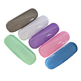 Étui à lunettes en plastique couleur bonbon Étui à lunettes de soleil transparent Boîte de rangement multifonctionnelle