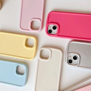Coque souple couleur bonbon en tpu pour iPhone, compatible modèles 14, 13, 12, 11, 15 Pro Max, XS, XR, 7, 8 Plus, SE, 15, 15promax, prix d'usine