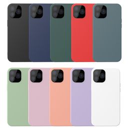 Snoepkleuren TPU-hoesjes voor iPhone 12 Mini / PRO / PRO MAX Soft Ultra Slanke Mobiele Telefoon Beschermende Cover Frosted Schokdicht 10 Kleuren