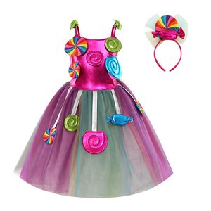 Bonbons Robe pour Filles Occasions Carnaval Festival Fantaisie Sucette Tutu Robes Costume Enfants Robe De Bal De Fête D'été 20220225 Q2