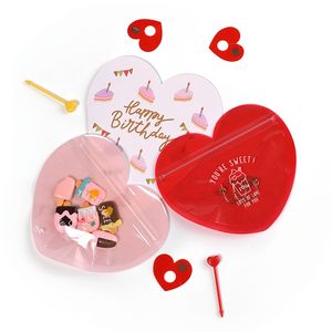 Snoep Cadeauzakjes Pouches Sieraden Rits Verpakking Zak Plastic Zak Bruiloft Verjaardag Feestartikelen Cookie Snoep Geschenkverpakking yq01829