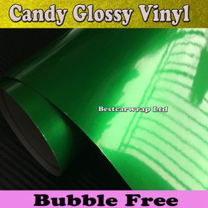 Película de envoltura de vinilo metálico de Candy Green Candis