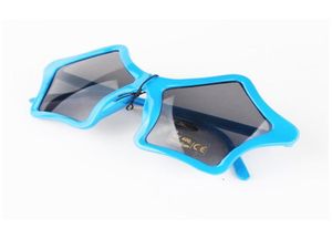 Candy Kids Star Shape Sunglasses STYLE UNIQUE LIGNES DE SORMES DE PARTIE VINTAGE POUR LES ENFANTS 24PCSLOT 4588068