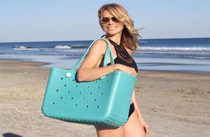 Candy Multicolor Hollow Out Bucket Beach Tote Party Silicone Eva Bag Amazon Extra grote tassen Leopard Solid Basket Women Capaciteit W7431150